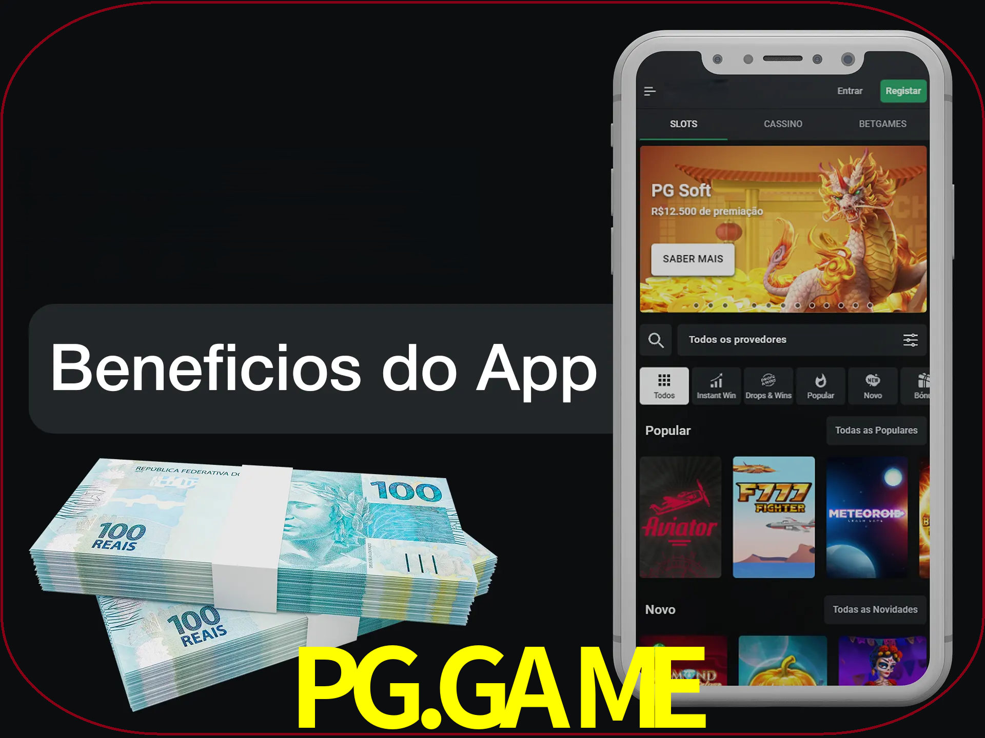 Obtenha todos os benefícios usando o aplicativo.
