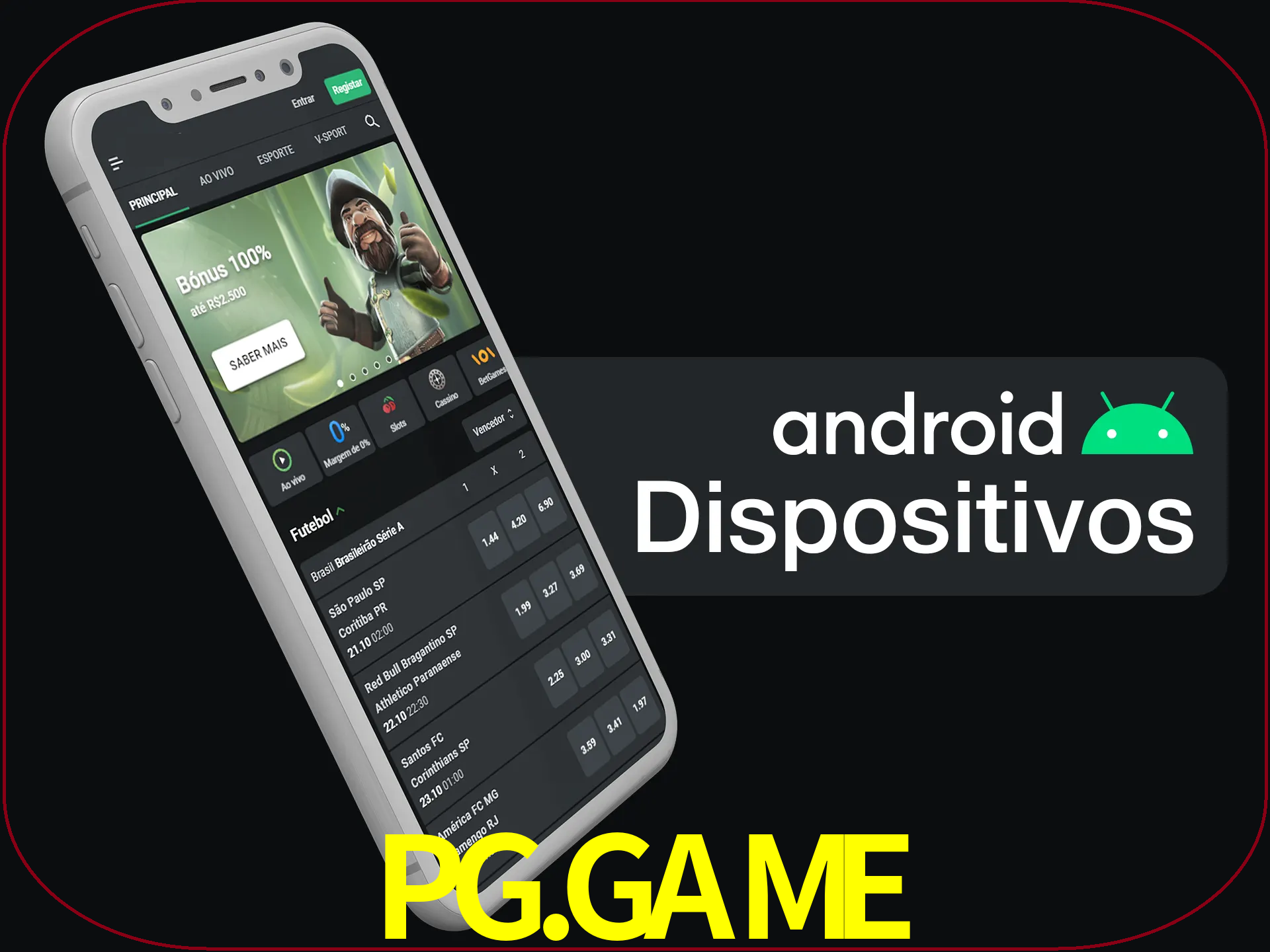 O aplicativo suporta a maioria de todos os dispositivos Android.