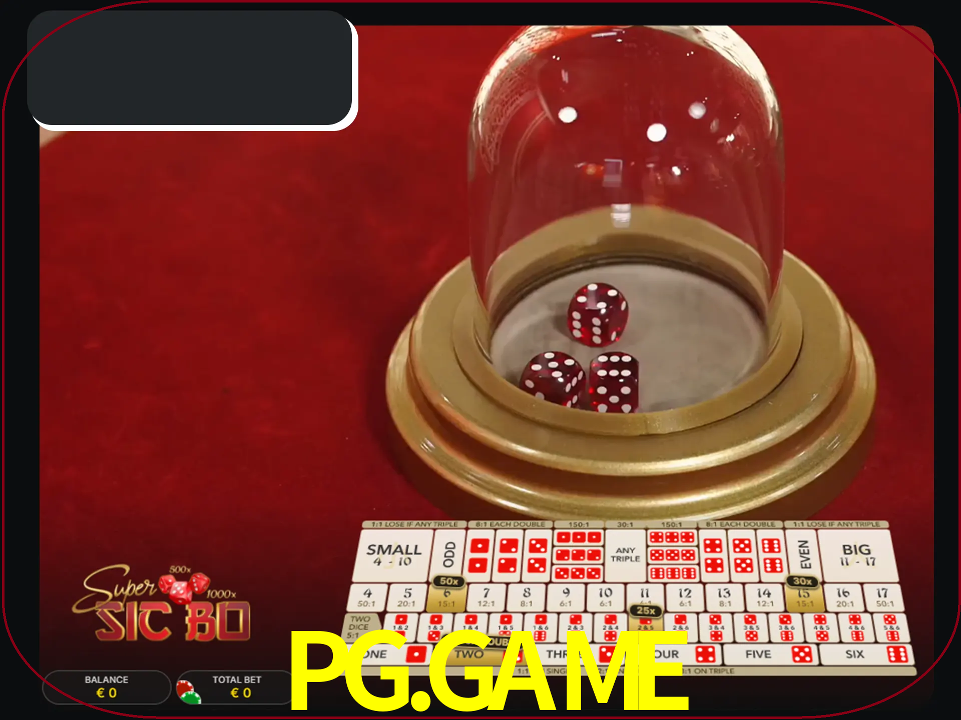 Deixe os dados ao seu lado nos jogos da Sic Bo.