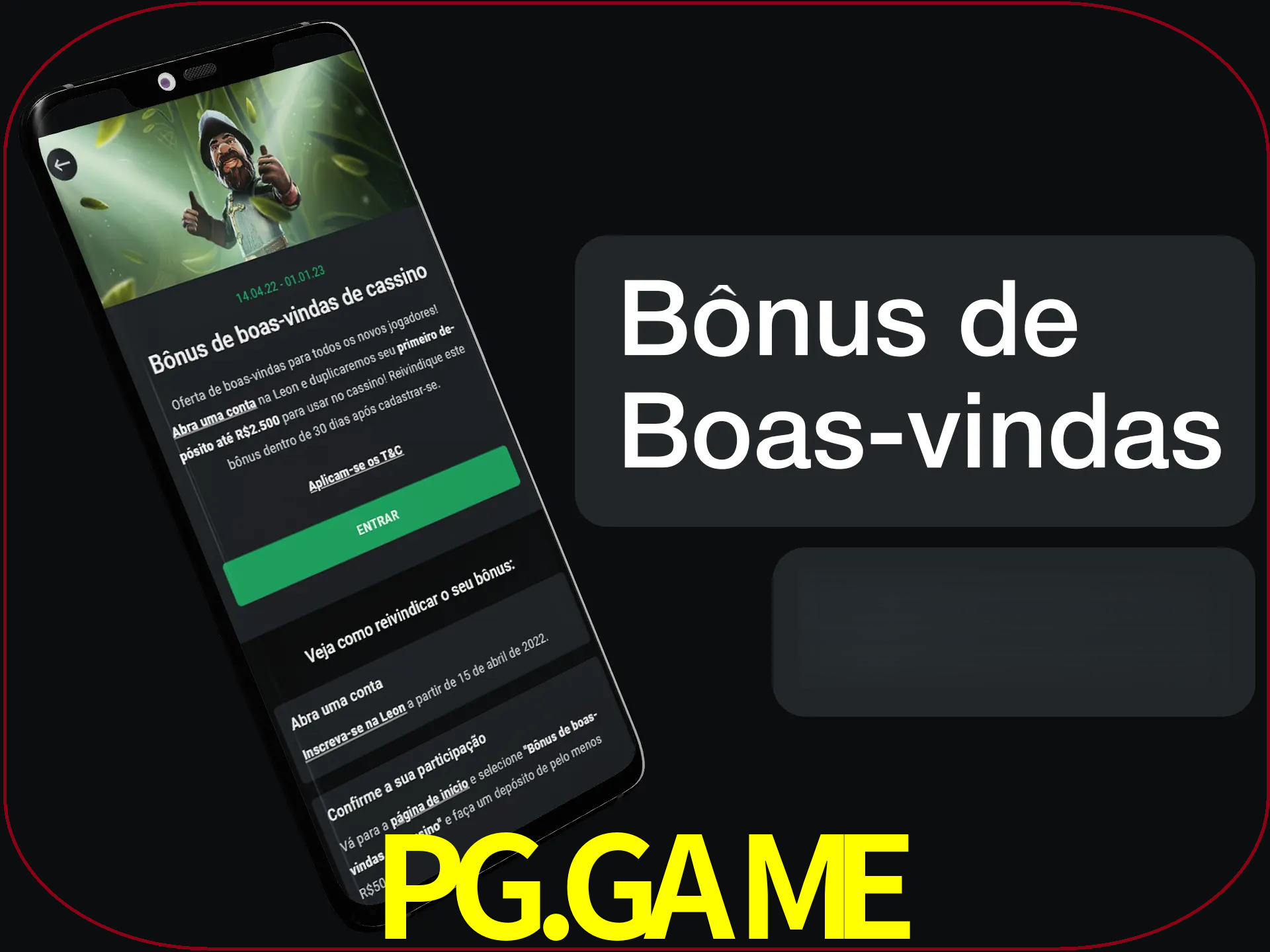 Não se esqueça de usar o bônus de boas-vindas.